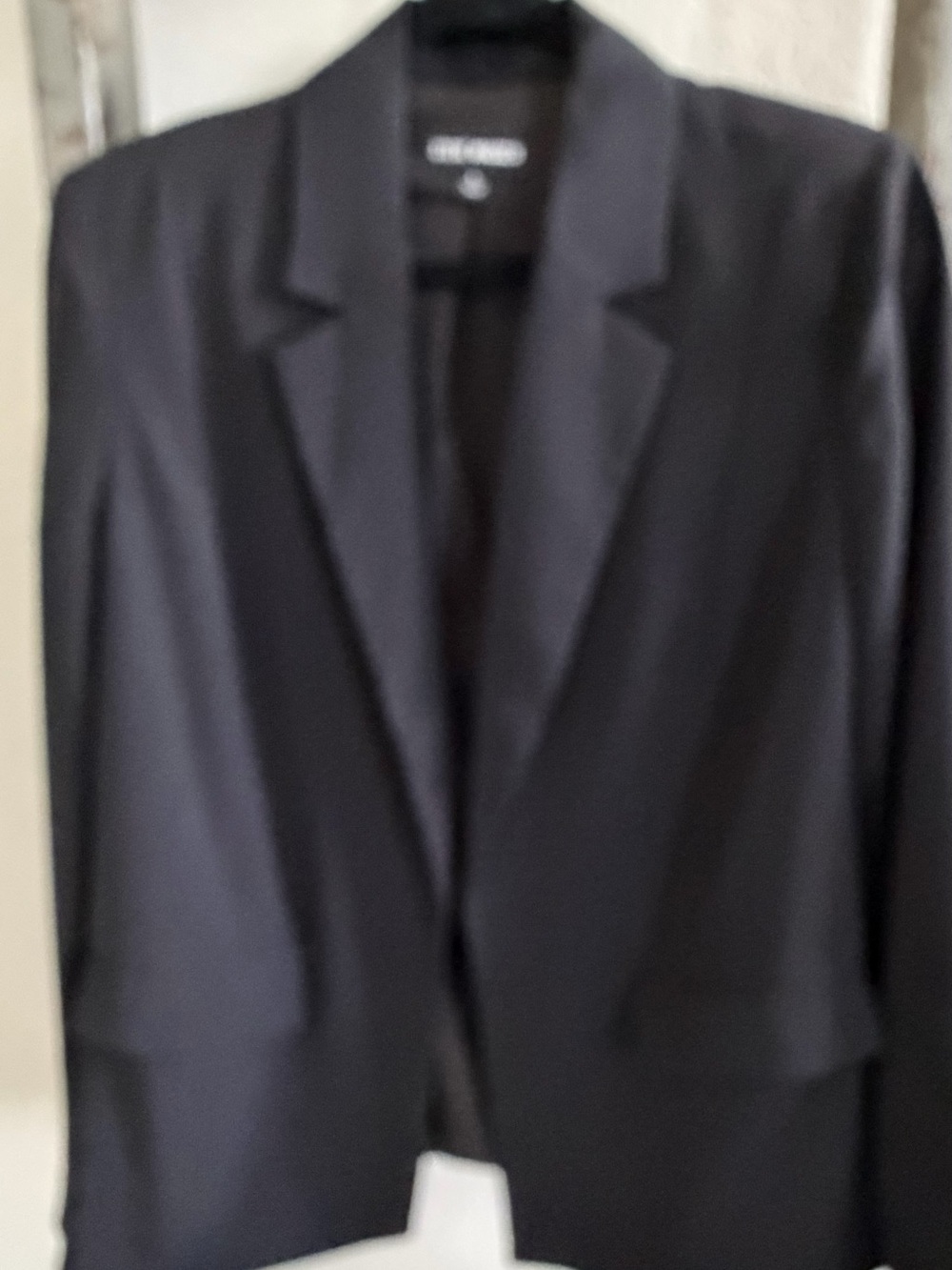 Steve Madden Black Women's Blazer - Tailored Open Front Jacket